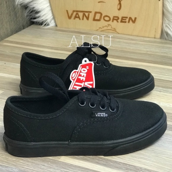 Vans Other - NWT VANS Authentic Lo Pro Black Black Kid’s